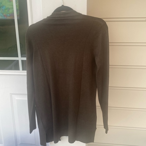 Pink clover from stitch Fix Exclusive green open front cardigan size small NWT - Picture 2 of 9